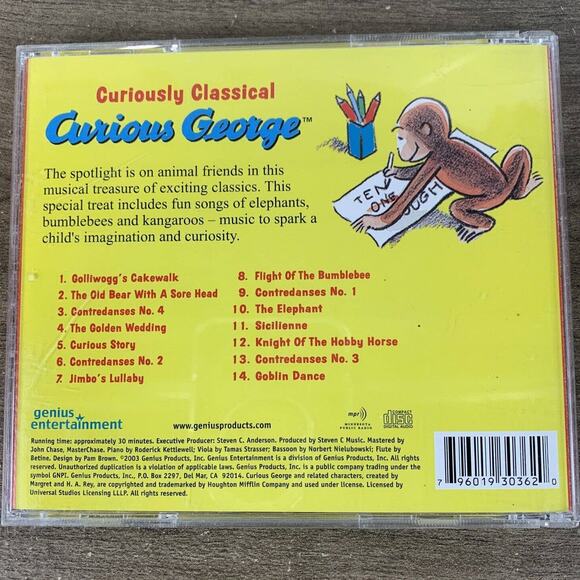 CD Curious George - Curiously Classical (CD, 2003, Genius Entertainment) - Picture 2 of 8